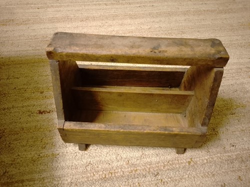Vintage wooden crate - wooden, shoe