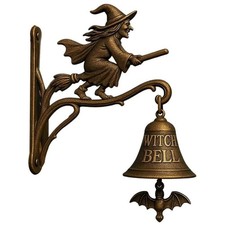 Witch Doorbell Cast Iron