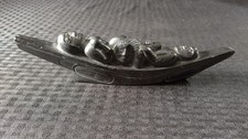 Haida argillite canoe carving - haida,