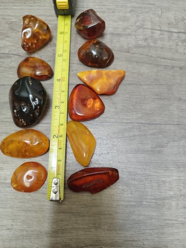 Baltic amber tumble - , polished