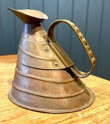 Vintage steampunk copper vase