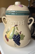 Vintage RUMPOT Ceramic Jar