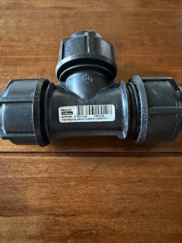 Philmac 25mm plastic pipe tee - pipe,