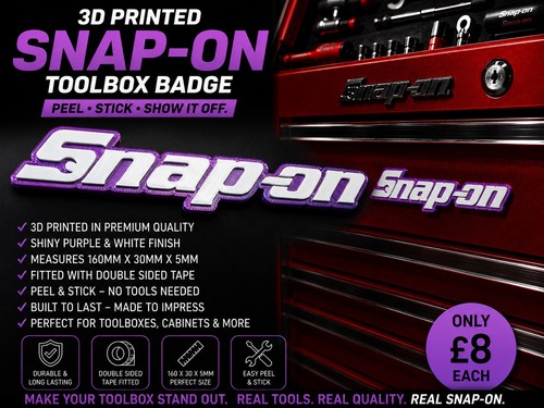 Printed toolbox badge - 3d,
