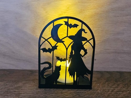 Witch candle holder halloween - witch, holder,