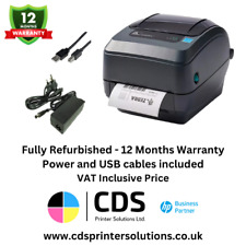 Zebra GX430T Direct & Thermal Transfer Label Printer Network USB & Dispenser