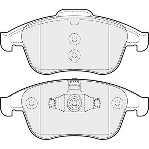 Brake pads set for renault - pads,