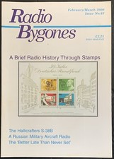 Vintage RADIO BYGONES, issue No. 63, Jan/Feb 2000 - BRIEF HISTORY THROUGH STAMPS
