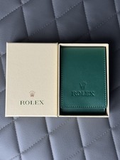 Rolex Green Leather Travel