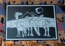 Vintage Framed Art Print Cesar