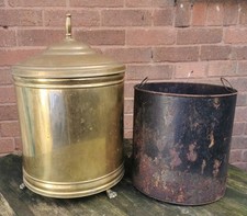 Antique Vintage Brass Coal