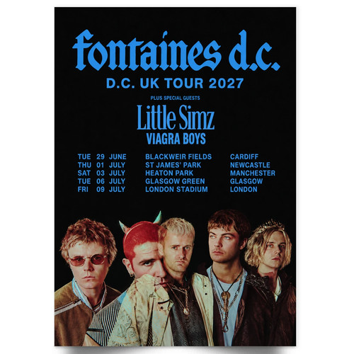 Fontaines tour poster - d.c, uk