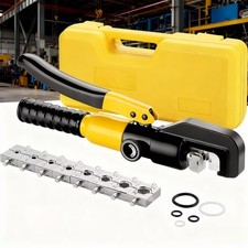 16 Ton 8 Dies Hydraulic Crimper Crimping Tool Wire Battery Cable Lug Terminal UK