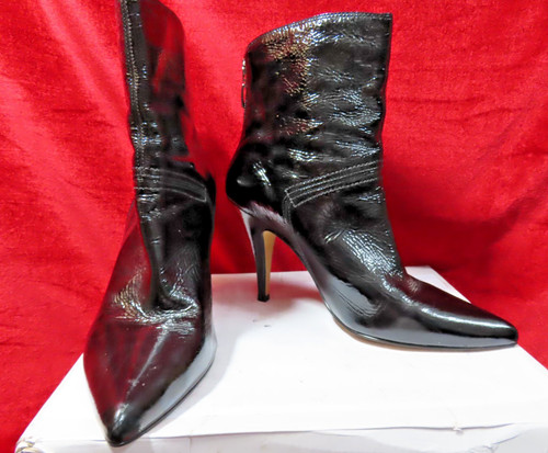 Dune black patent leather