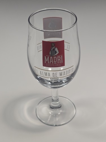 Madri pint glass half - madri,