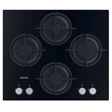 Hotpoint HGS 61S BK 60cm 4 Burner Gas Hob - Black