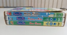 Peppa Pig 3 Complete DVD Box Set - Muddy Puddles - Flying a Kite - New shoes