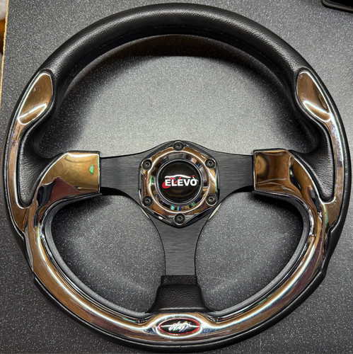 Elevo steering wheel cnc black - wheel,
