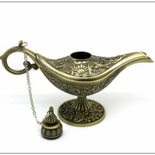 Collectable Legend Aladdin Magic Genie Light Lamp Wishing Oil Gold Classic