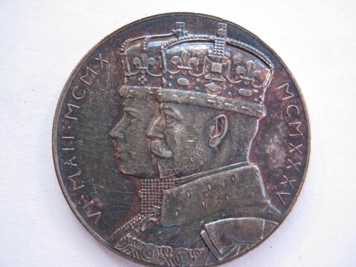 1935 silver jubilee medal - silver,