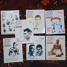 7 issues of Fistic Fever, boxing memorabilia marketplace magazines 1992
