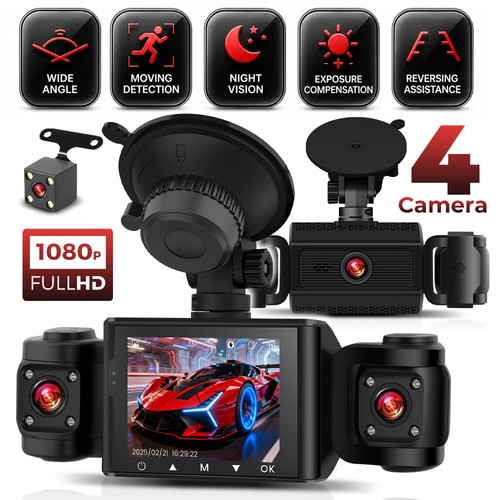 1080p rear view cameras - view, 4lens