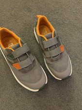 Boys Clarks Dinosaur Trainers Shoes Size Infant 12.5f Grey VGC