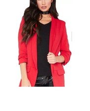 Ladies Ruched sleeve blazer