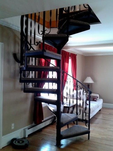Spiral staircase with - 64, cedar