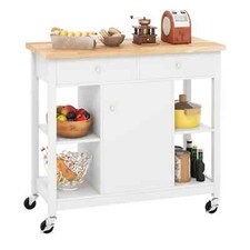 COSTWAY Mobile Kitchen Island