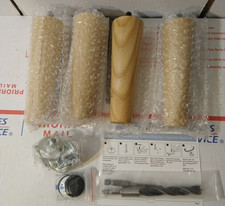 6 Inch Furniture Legs Set of 4, Premium Ash Wood Replacement Legs for Sofa Chair