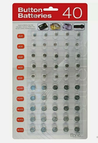 Assorted button cell - 40,