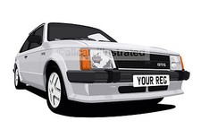 VAUXHALL ASTRA GTE MK1 CAR ART