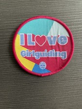 Girlguiding I Love Girlguiding Cloth Badge - Girl Guides