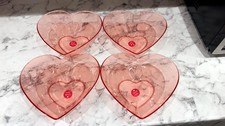 Set of 4 Very Light Pink Heart