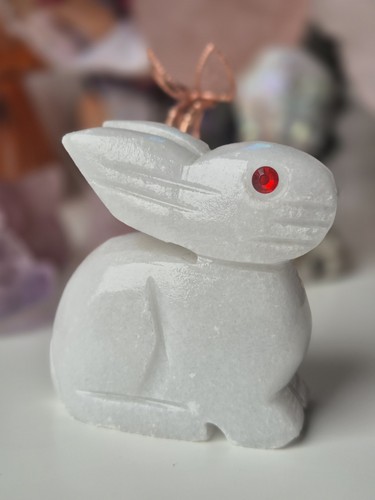 Polished white jade - white, lucky