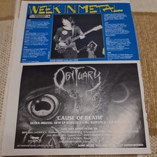 Vintage OBITUARY CAUSE OF