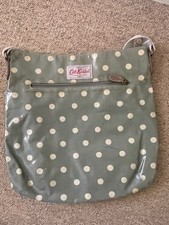 Cath Kidston Oilcloth Tote Crossbody Bag with Zip Polka Dot Design