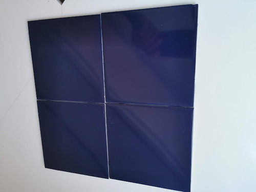 Navy blue ceramic tile - blue, tile: