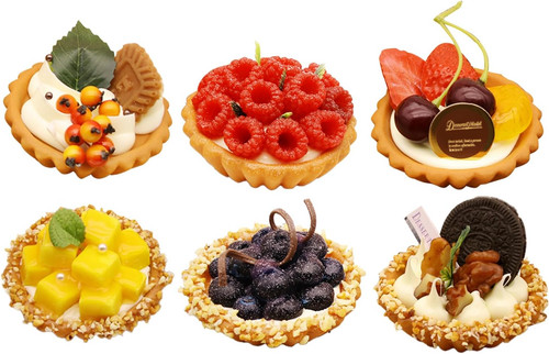 6pcs fake desserts artificial - 6pcs,