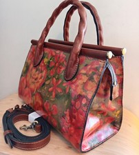 Patricia Nash Clarissa Tan Bag Grab Crossbody  Handbag Detachable Strap 