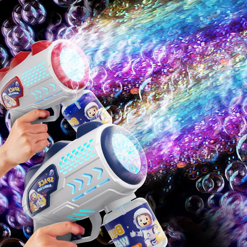 Space astronaut bubble gun - space,