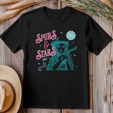 Spurs & Stars T-shirt Western Line Dancing Cowboy T-Shirt