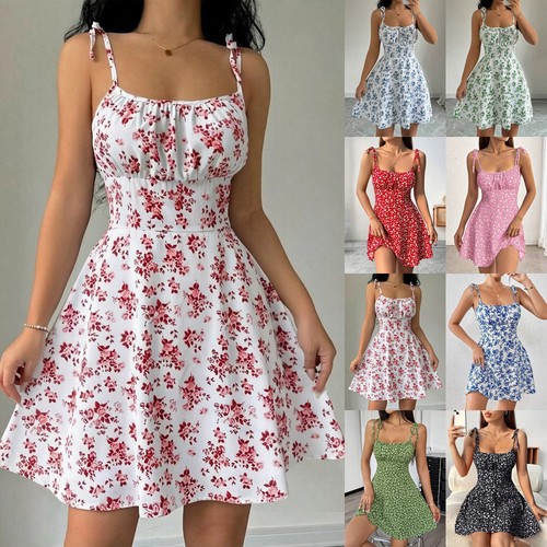 Womens floral strappy mini - strappy,
