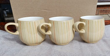 Denby Caramel Stripes Mugs (x 3)