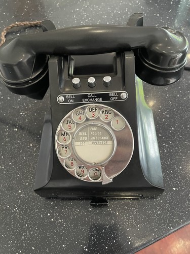 Black original gpo telephone - gpo,