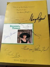 Breakfast At Tiffany’s Hand Signed Promo Brochure Audrey Hepburn Blake Edwards