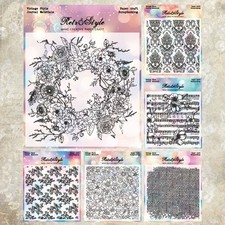 Vintage Flowers Bloom Clear