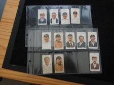 TWO PAGES CIGARETTE CARDS WILLS CRICKETERS