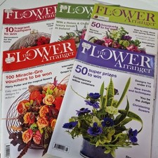 The Flower Arranger Magazine Bundle x5 Innovative Floral Art & Design Wedding 